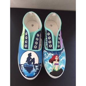 Little Mermaid Shoes Hand Painted